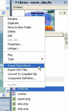 macromedia mx 2004 how to export pictures