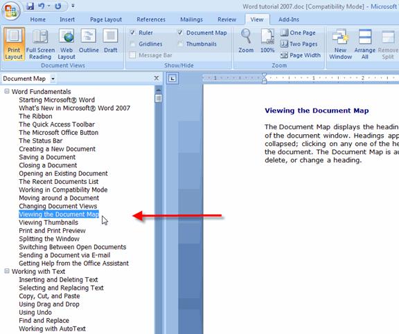 how to hide text in word 2007