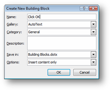 create new building block