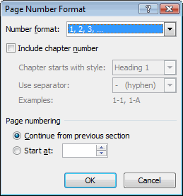 page number format dlg