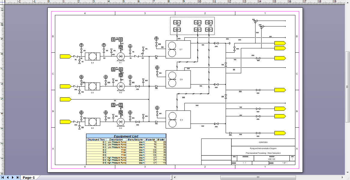 Интерактивная схема visio